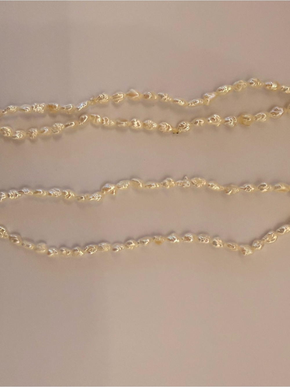 Vintage freshwater pearl delicate gold hardware Necklace